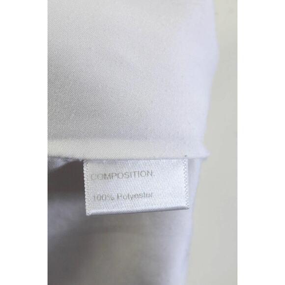 Wai Ming Dunn Cold Shoulder Ruffle Long Sleeve Shift Mini Dress Pockets 4 White - Picture 12 of 15